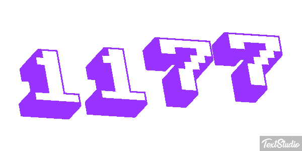 1177 Text effect