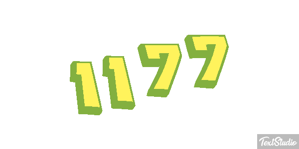 1177 Text effect