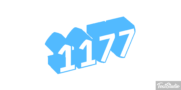 1177 Text effect