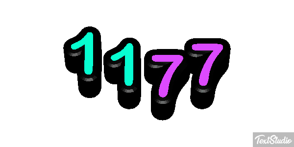 1177 Text effect