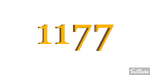 1177 Text effect