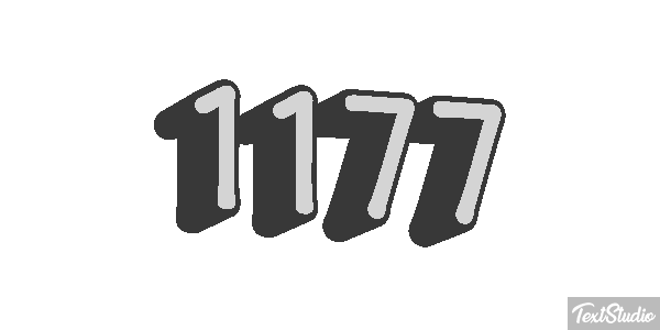 1177 Text effect