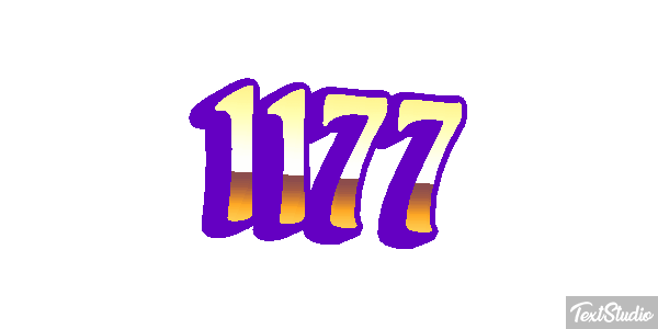 1177 Text effect