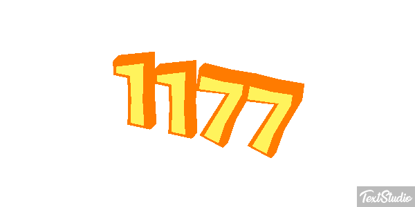 1177 Text effect
