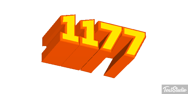 1177 Text effect