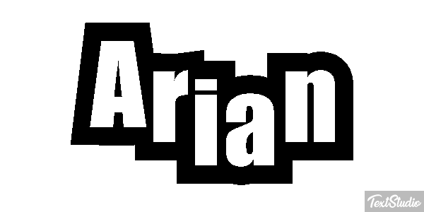 Arian Text effect