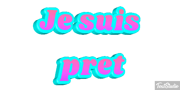 Je suis prêt Effet de texte