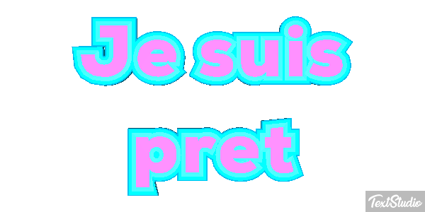 Je suis prêt Effet de texte
