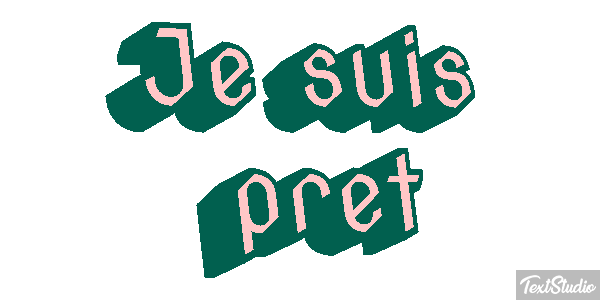 Je suis prêt Effet de texte
