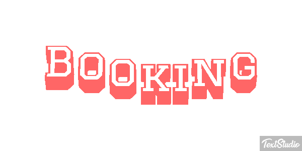 Booking Efeito do texto