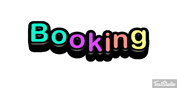 Booking Efeito do texto