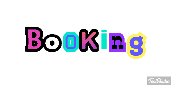 Booking Efeito do texto