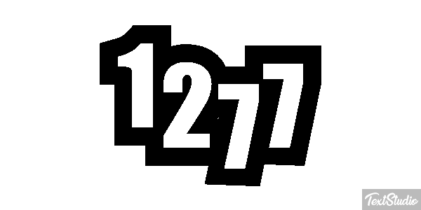 1277 Tekst effect