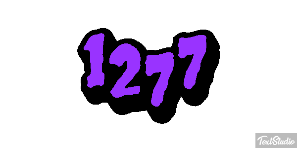 1277 Tekst effect