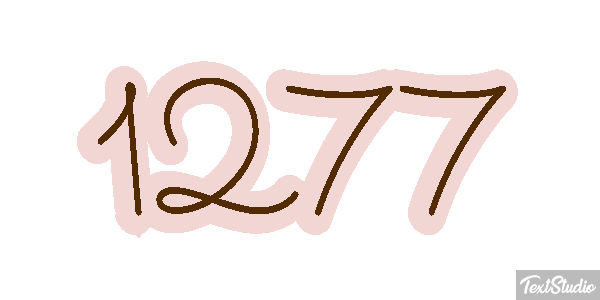 1277 Tekst effect