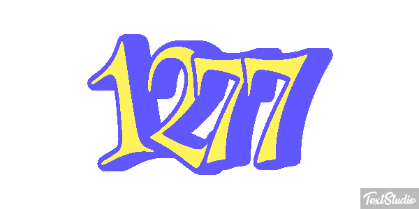 1277 Tekst effect
