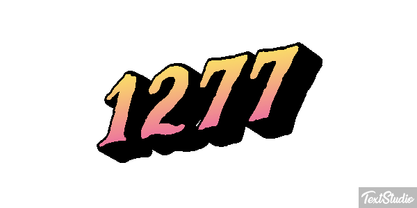 1277 Tekst effect