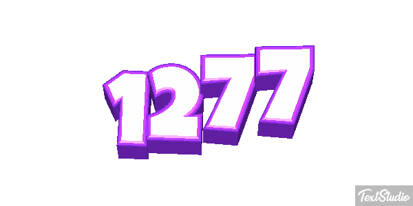 1277 Tekst effect