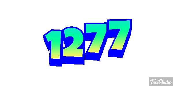 1277 Tekst effect