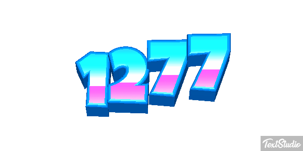 1277 Tekst effect