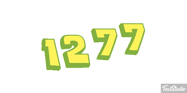 1277 Tekst effect