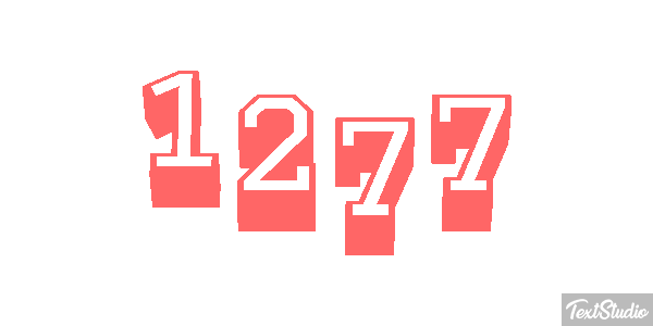 1277 Tekst effect
