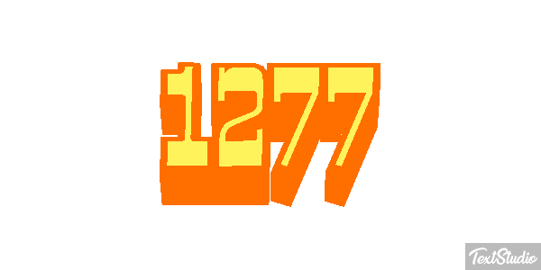 1277 Tekst effect