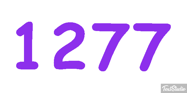 1277 Tekst effect
