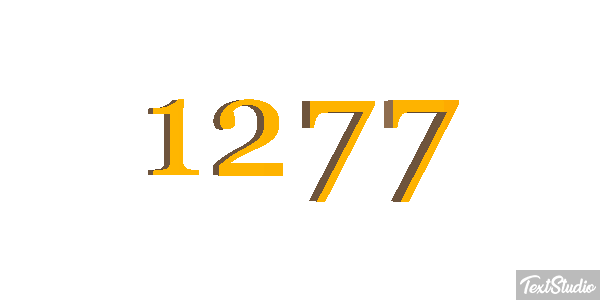 1277 Tekst effect