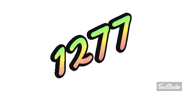 1277 Tekst effect