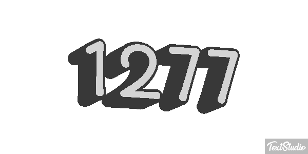 1277 Tekst effect
