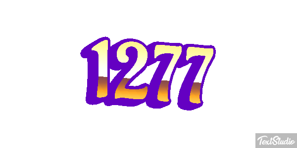 1277 Tekst effect