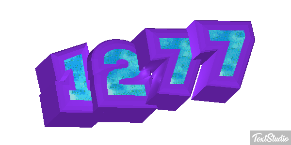 1277 Tekst effect