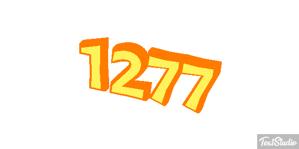 1277 Tekst effect