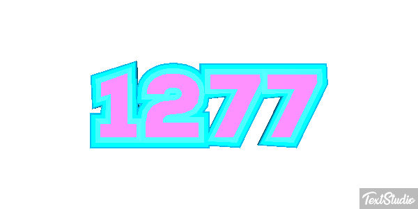 1277 Tekst effect