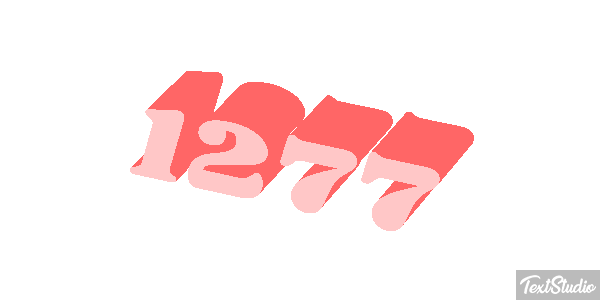 1277 Tekst effect