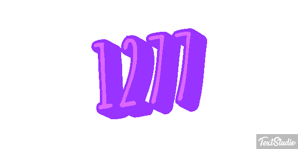 1277 Tekst effect