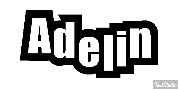Adelin Текстовый эффект