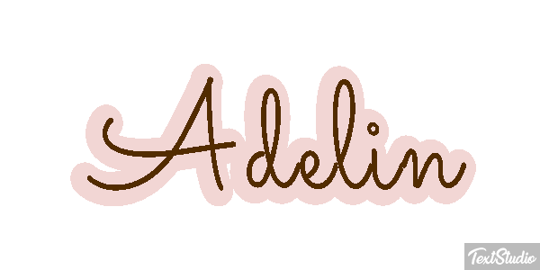 Adelin Текстовый эффект