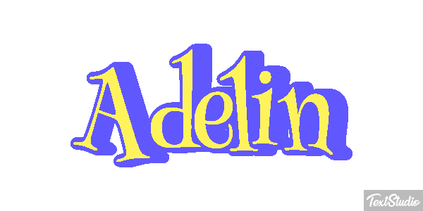 Adelin Текстовый эффект