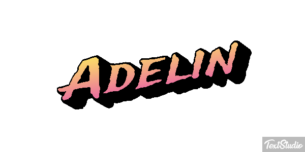 Adelin Текстовый эффект
