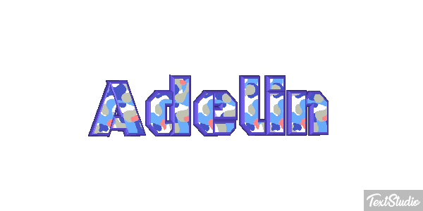 Adelin Текстовый эффект