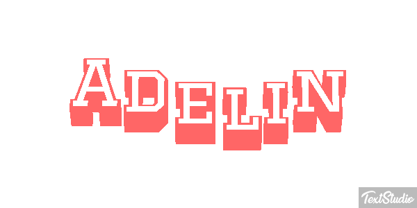 Adelin Текстовый эффект