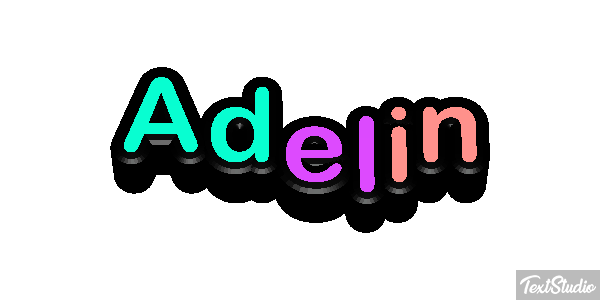 Adelin Текстовый эффект