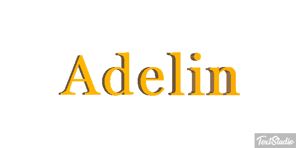 Adelin Текстовый эффект