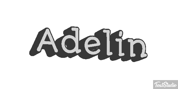 Adelin Текстовый эффект