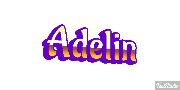 Adelin Текстовый эффект