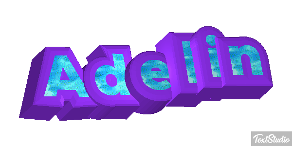 Adelin Текстовый эффект