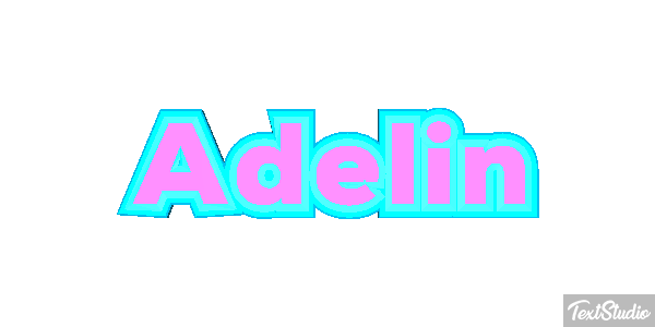 Adelin Текстовый эффект