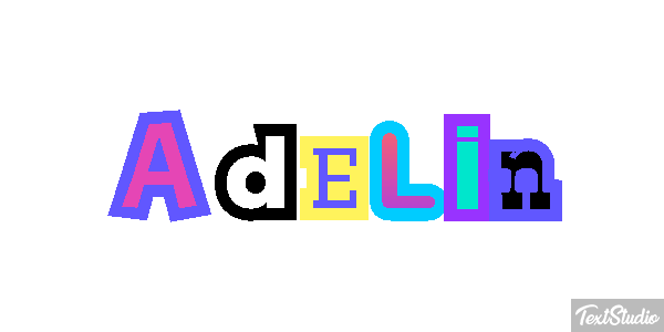 Adelin Текстовый эффект